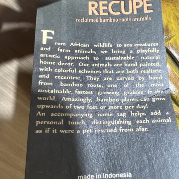 Vintage Recupe Hand Carved Hanging Hand Painted Parrot 15” - Picture 11 of 14